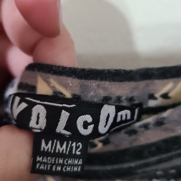 Volcom Boho Aztec Long Sleeve Skater Dress - Picture 5 of 7